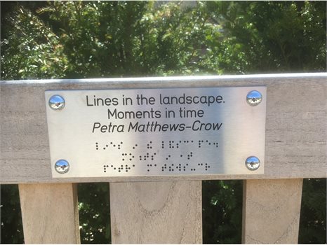 Poetry bench