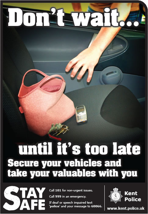 Dont wait until its too late. Secure your vehicles and take your valuables with you