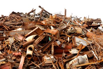 Pile of scrap metal