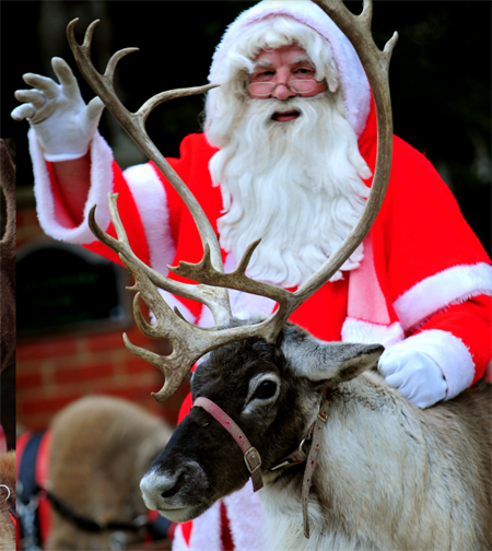 Santa and Reindeer