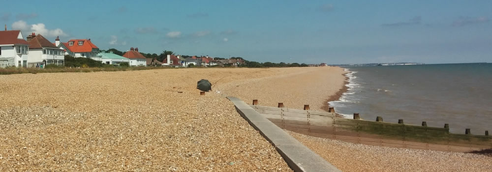 Kingsdown beach coastline