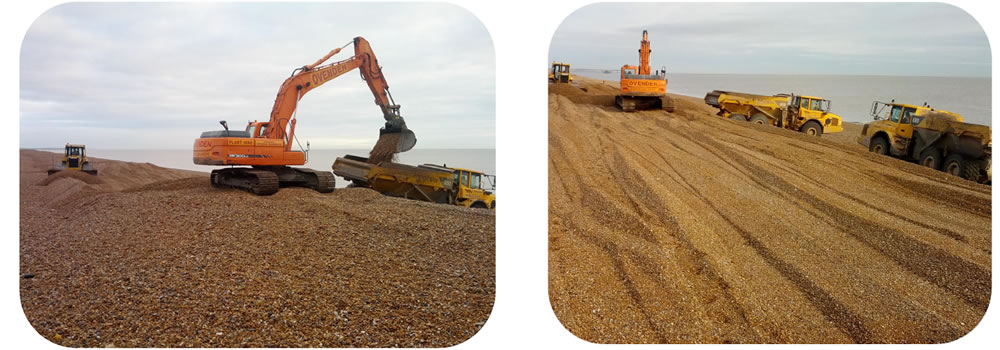 diggers along the kingsdown coast