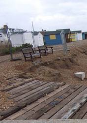 Benches on kingsdown seafront