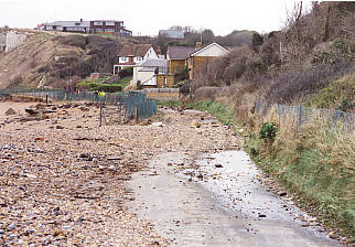 Housing along kingsdown seafront