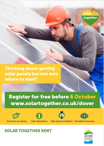 Thinking about getting solar panels but not sure where to start? Register for free before the 6th of October www.solartogethe.co.uk/dover