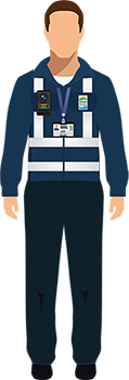 Enforcement officer front