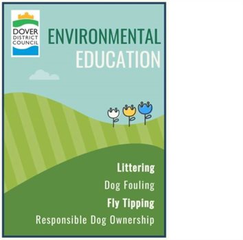 Environmental Education poster, Littering, Dog fouling, Fly tipping, responsible dog ownership
