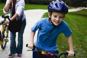 boy cycling