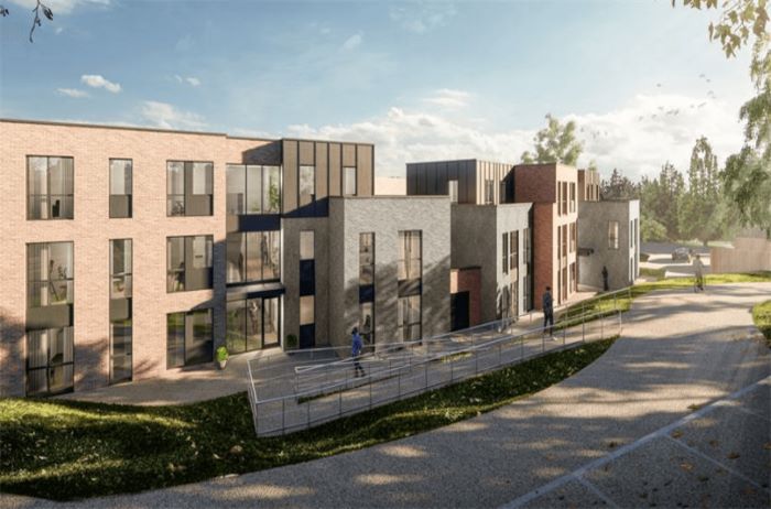 Artists' impression of plans for affordable housing in Poulton Close in Dover